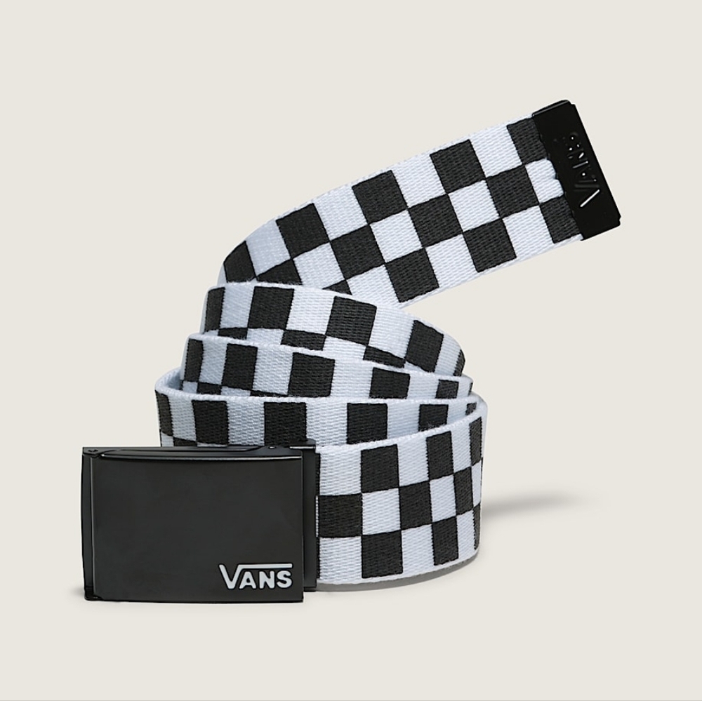 Vans Deppster Checkerboard Belt Black And White Classic One Size Adjustable